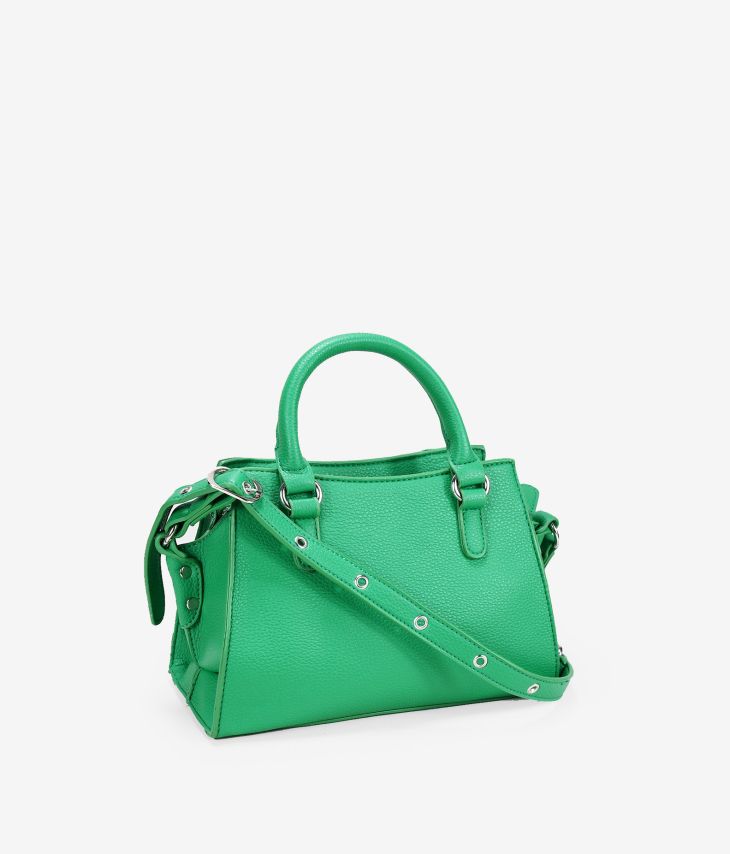 Bolsa verde com tachas
