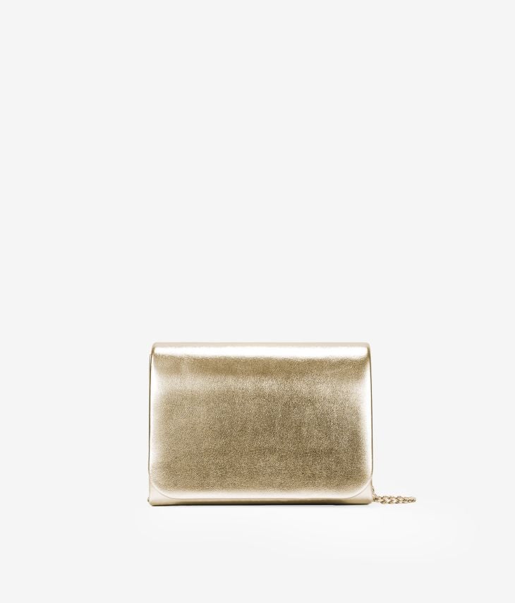 Gold party bag with flap