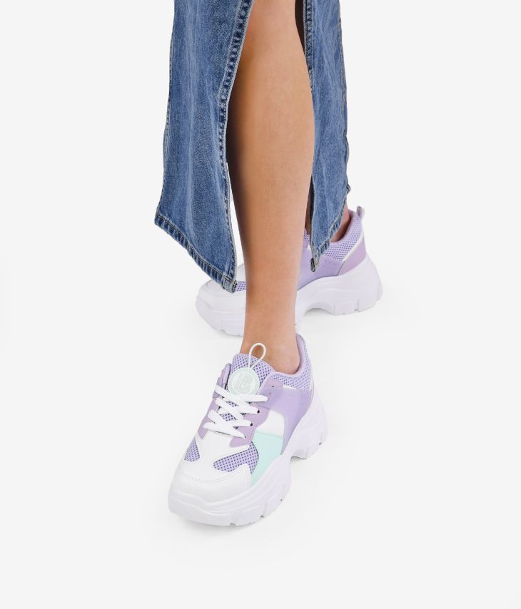 Zapatillas lila con plataforma