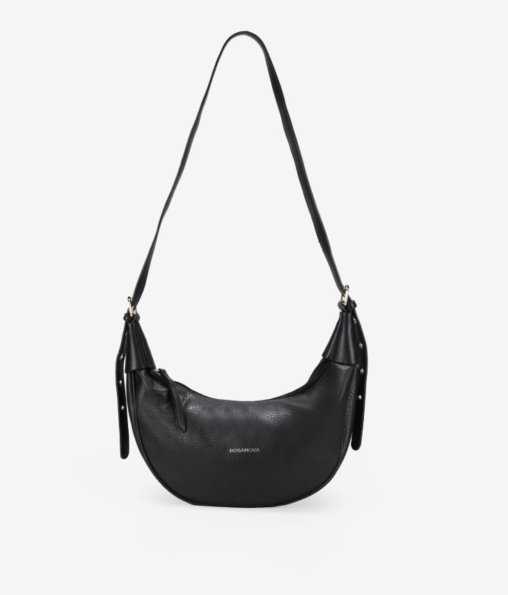 Black half moon bag