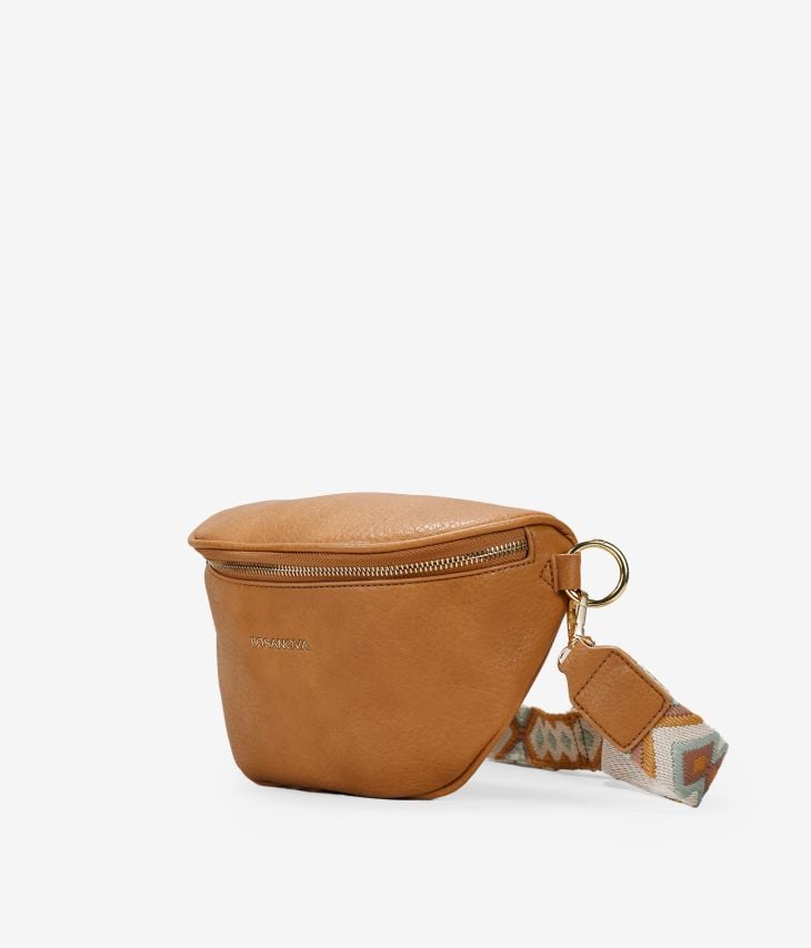 Toasted fanny pack with zipper and wide handle