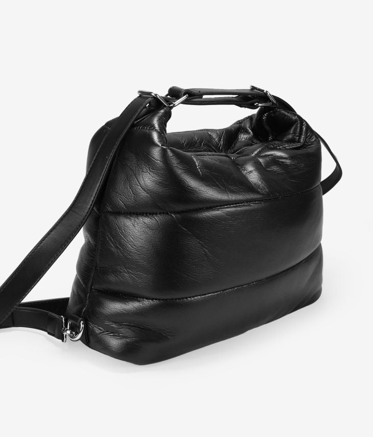 Bolso mochila negro con acolchado