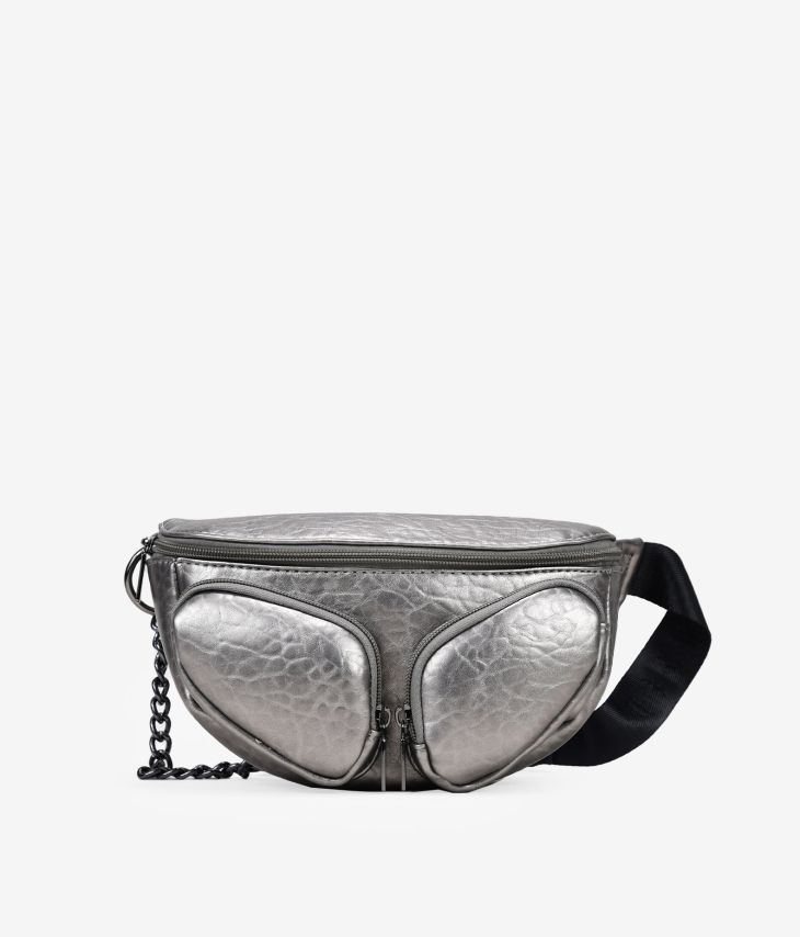 Lead belt bag with chain