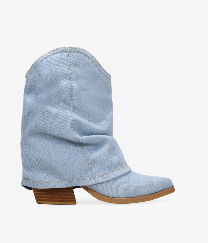 Texan cowboy ankle boots with gaiter
