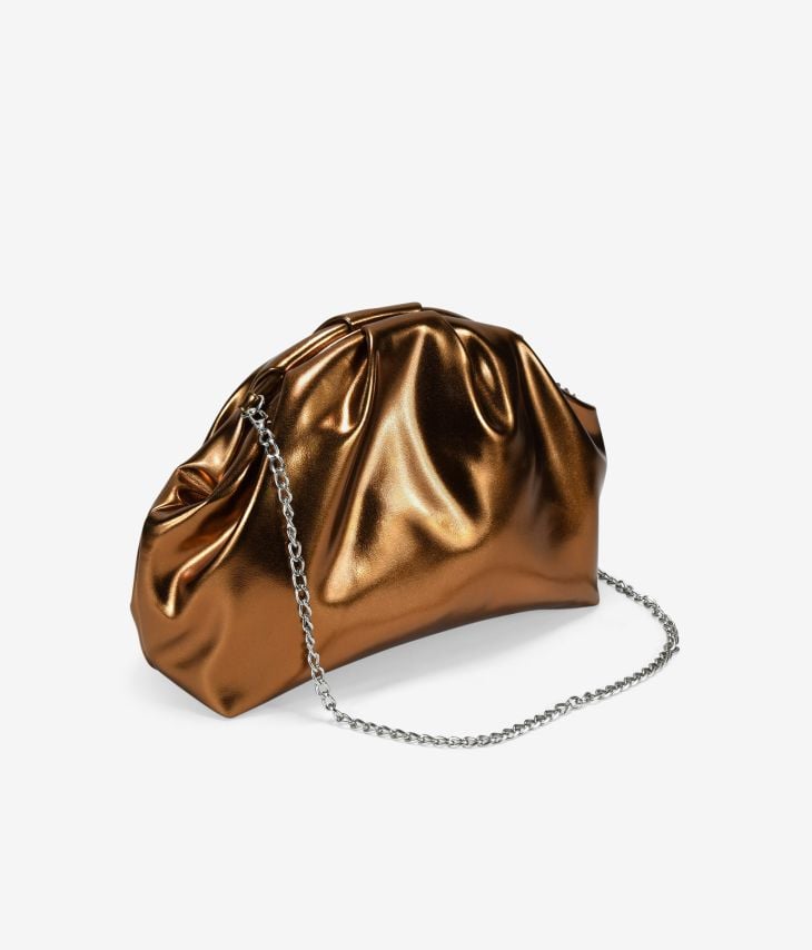 Bolso de mano bronce con boquilla