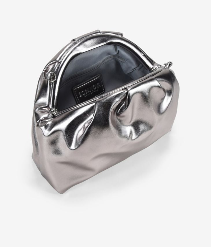Bolso de mano plomo con boquilla