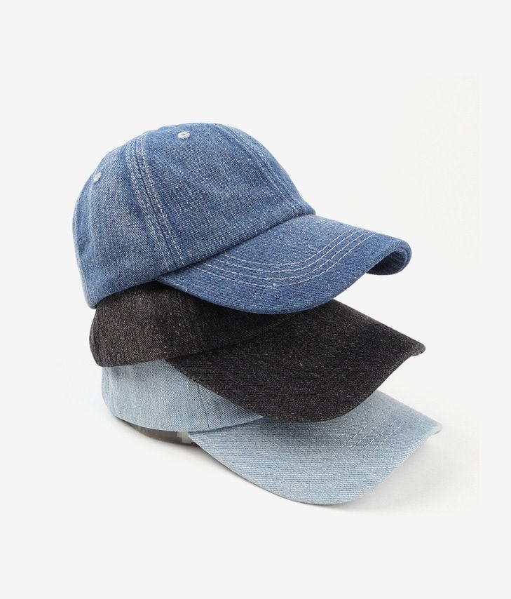 Dark blue jean cap